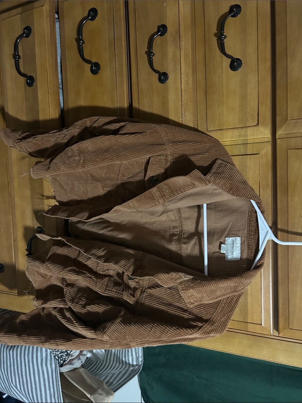 American Eagle Outfitters Brown Corduroy Shirt Jacket